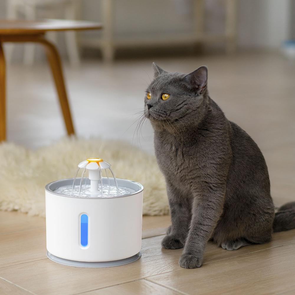 Automatic Cat Water Fountain with LED Lighting